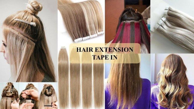 Hair extensions that tape in