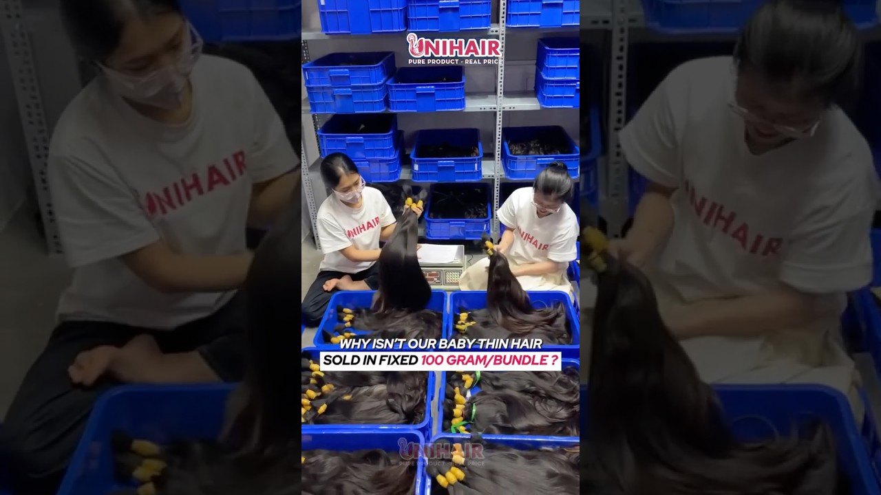 Bulk hair sorting video