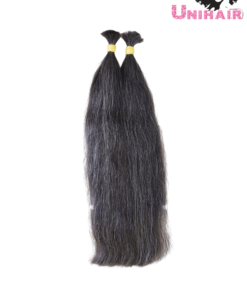 Bleached Grey Double Bulk Hair