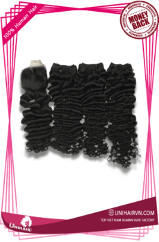 Double Drawn Burmese Curly Remy Weft Hair