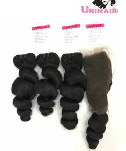Double Drawn Loose Curly Remy Weft Hair