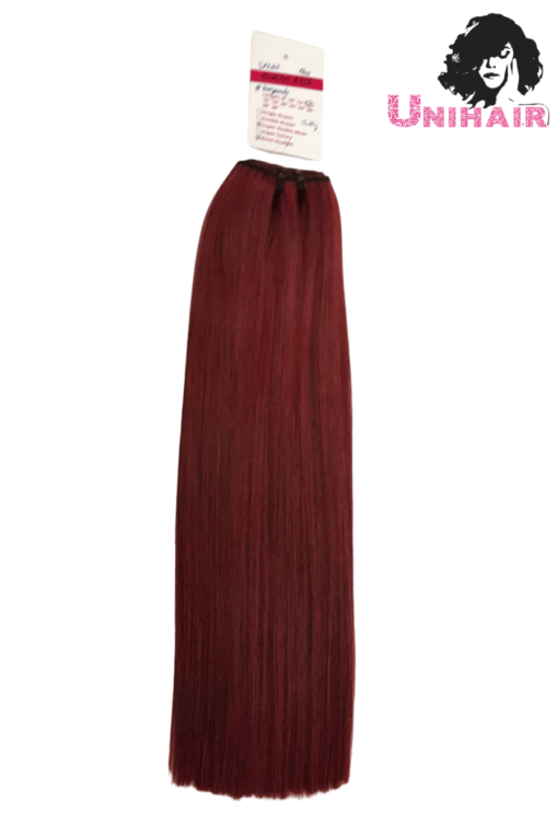 Burgundy Color No Tangle No Shedding Silky Bone Straight Hair - Unihairvn-  Vietnam Natural Hair Factory