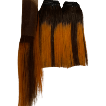 Orange Piano Color Original 100% Human Bone Straight Hair