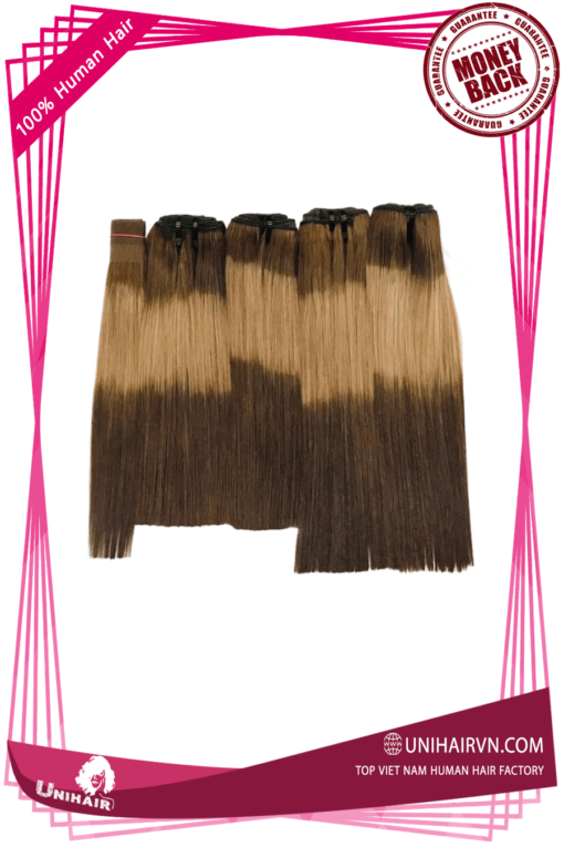 Ombre Color No Tangle No Shedding Silky Bone Straight Hair