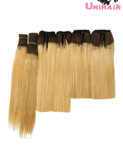 Blonde Ombre Color No Tangle No Shedding Silky Bone Straight Hair
