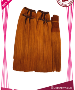 Orange Color No Tangle No Shedding Silky Bone Straight Hair