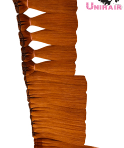 Orange Color No Tangle No Shedding Silky Bone Straight Hair