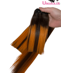 Orange Piano Color Original 100% Human Bone Straight Hair