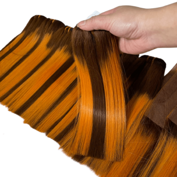Orange Piano Color Original 100% Human Bone Straight Hair
