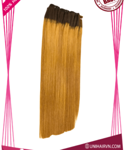 Yellow Ombre Color No Tangle No Chemical Silky Bone Straight Hair
