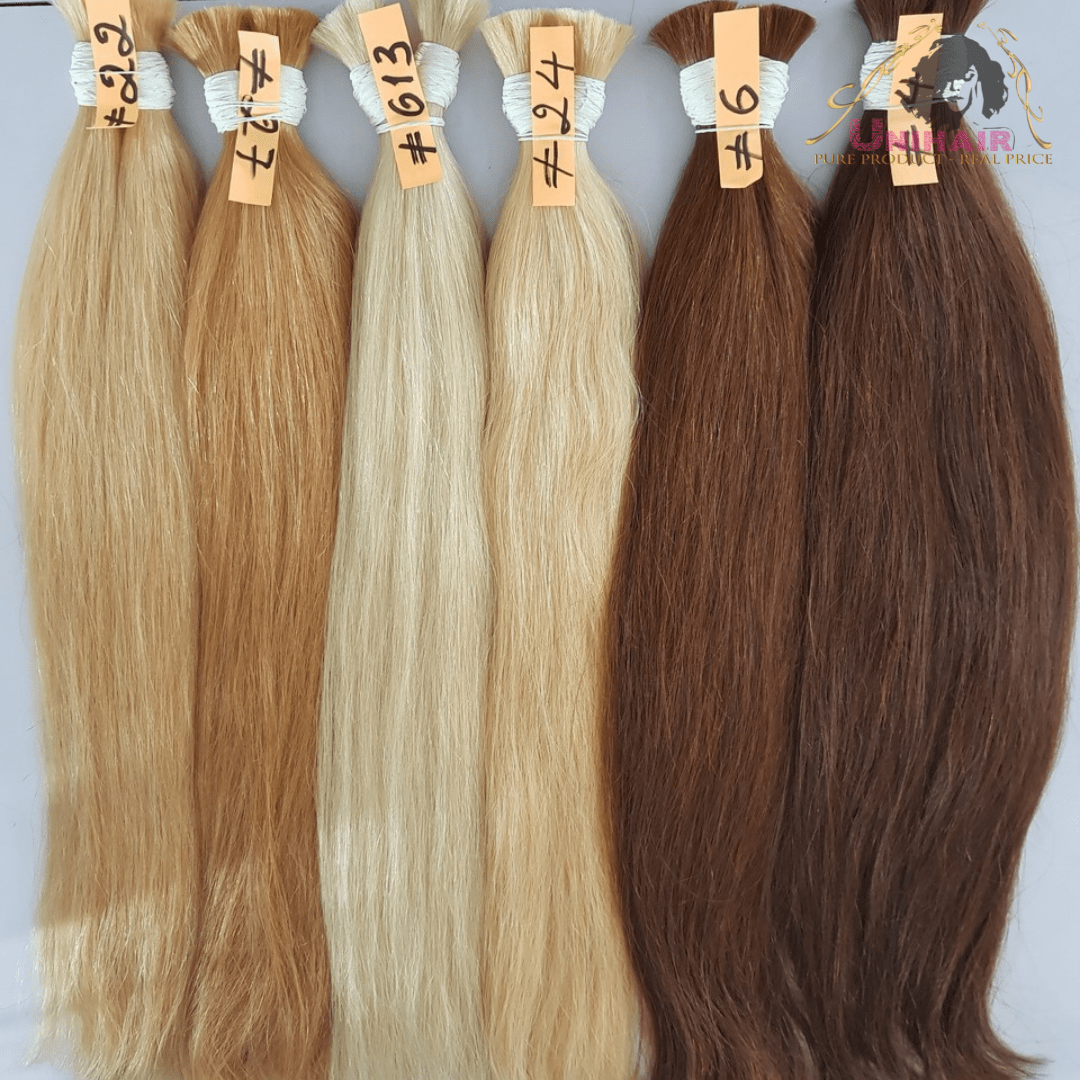 Bulk Color Hair Double Platinum - Unihairvn- Vietnam Natural Hair Factory