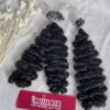 Micro Ring Hair Extensions With Natural Color Burmese Curly Hair