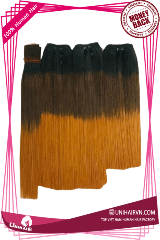 Hottest Mix Ombre Color Bone Straight Hair