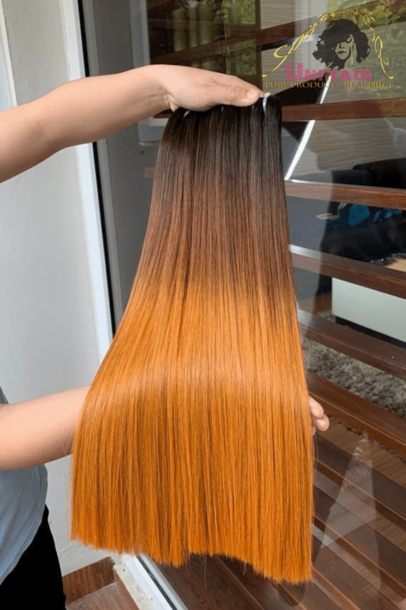 Hottest Mix Ombre Color Bone Straight Hair