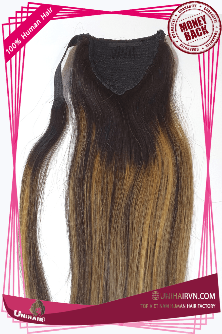 Ponytail Hair Extensions - Unihairvn- Vietnam Natural Hair Factory