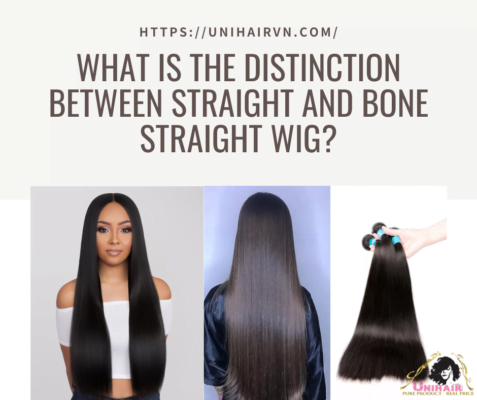What is the distinction between straight and bone straight wig