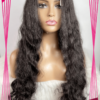 Black Natural Color Deep Curly Closure 4x4 Wigs
