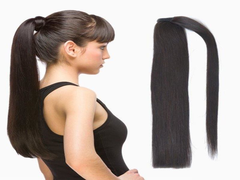 What is the human hair clip in ponytail extensions?