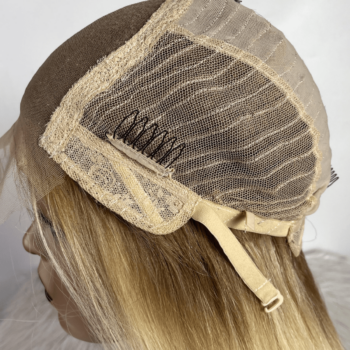 Ombre Brown #613 Bone Straight Closure 5x5 Wigs