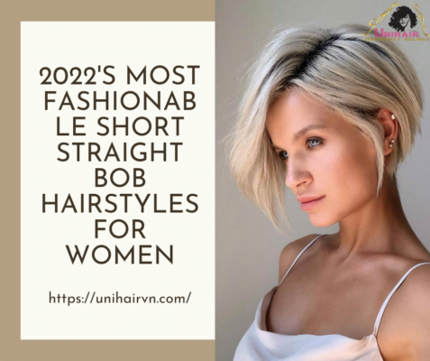 2022's Most Fashionable Short Straight Bob Hairstyles for Women