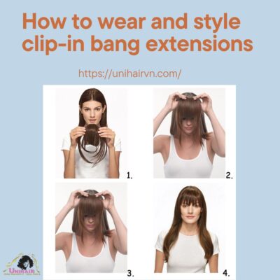 How to wear and style clip-in bang extensions
