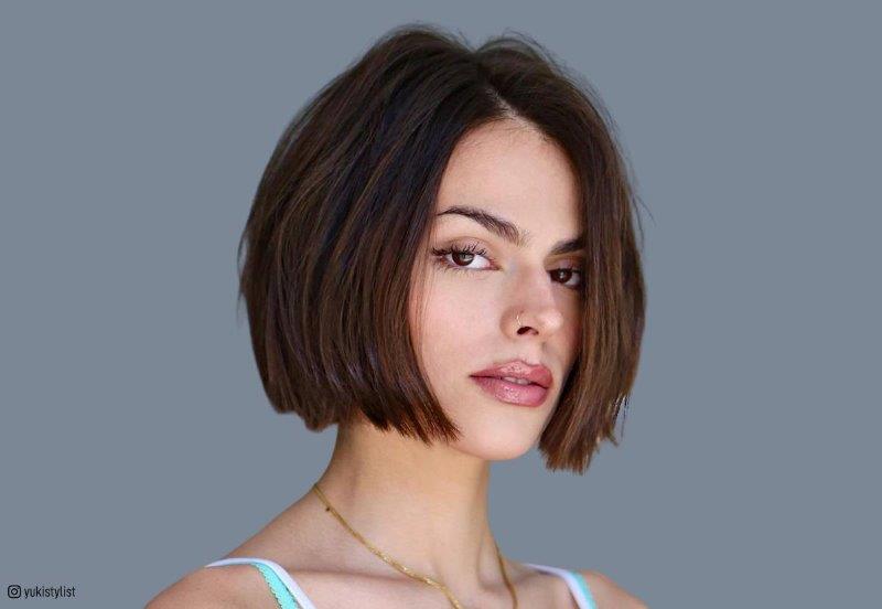Short Bob With Middle Haircut