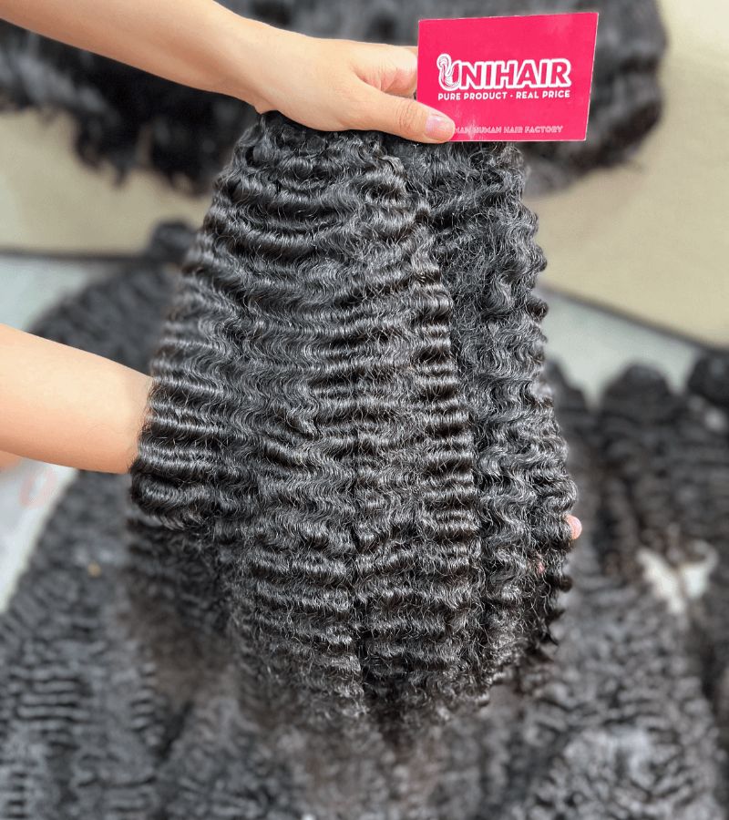 Kinky Curly Raw Hair | 100% Raw Vietnamese Human Hair Weft 4 Kinky Curly Raw Hair