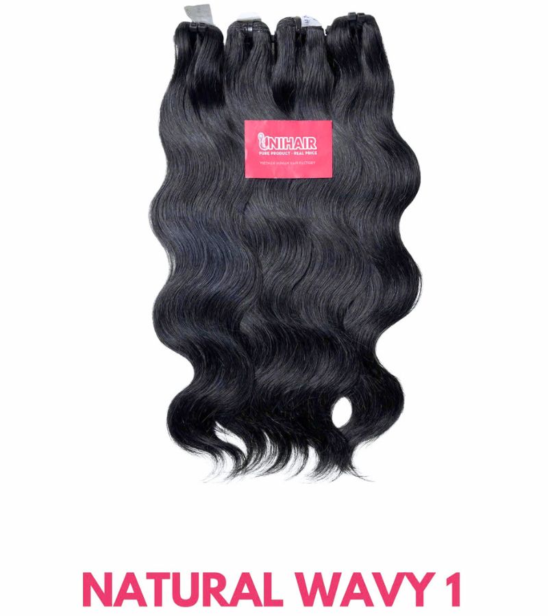 Natural Wavy Hair | 100% Raw Vietnamese Human Hair Wholesale 5 Natural Wavy Hair