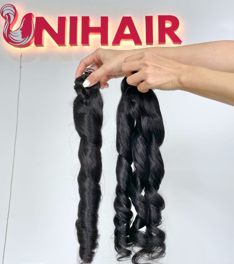 Natural Wavy Raw Hair Weft | 100% Raw Vietnamese Human Hair 2 Natural Wavy Raw Hair