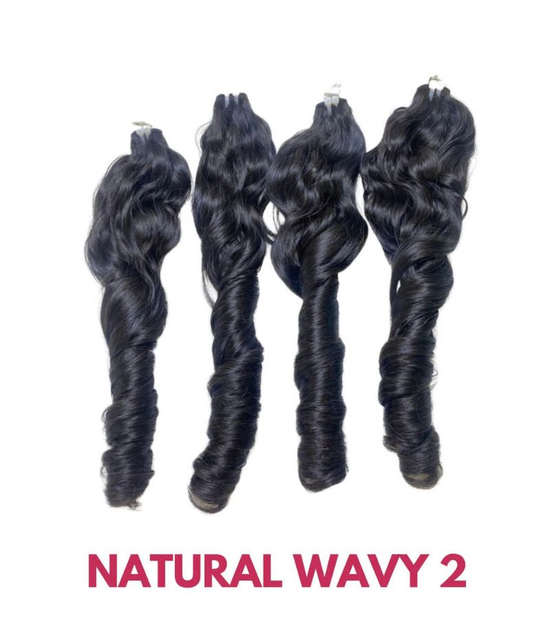 Natural Wavy Raw Hair Weft | 100% Raw Vietnamese Human Hair 5 Natural Wavy Raw Hair