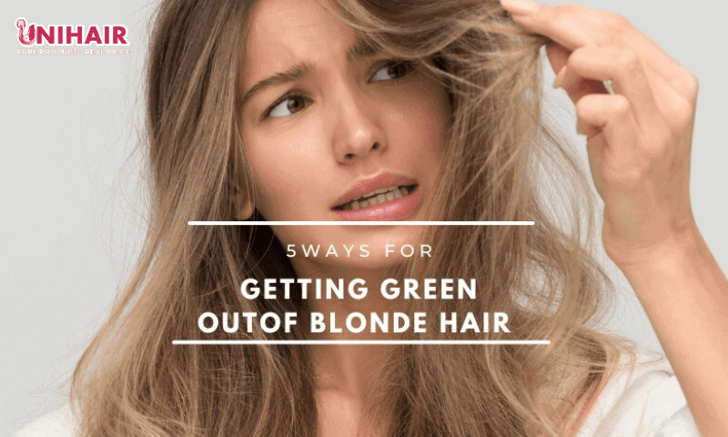 How to get green out of blonde hair