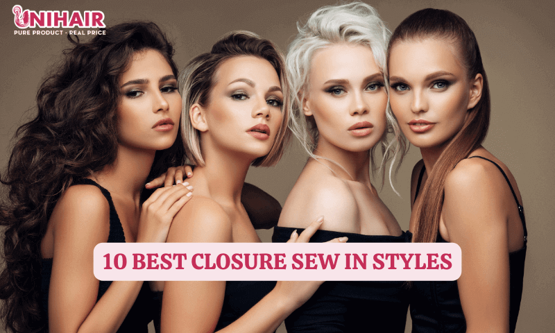 closure sew in styles