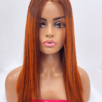 Piano Orange Color 4x4 Closure Wigs