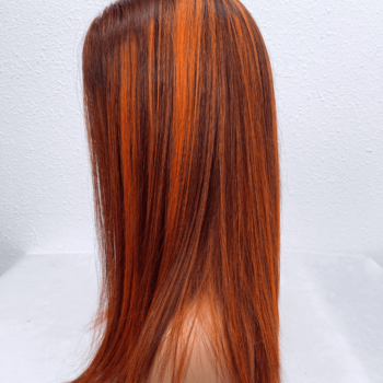 Piano Orange Color 4x4 Closure Wigs