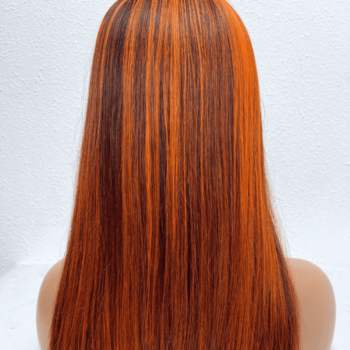 Piano Orange Color 4x4 Closure Wigs