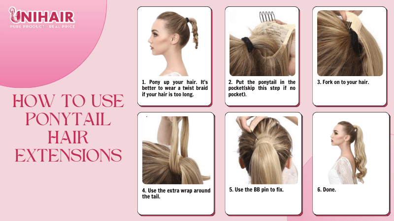 Ponytail Extension Application Guide 