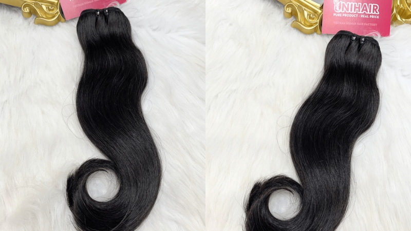 Double Drawn Blunt Tip Remy Weft Hair 