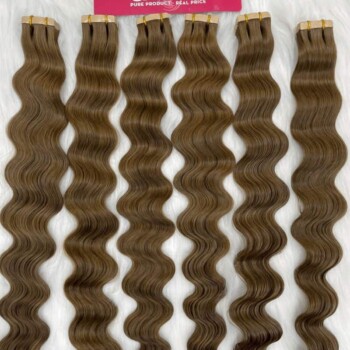 normal tape in hair 4 color natural wavy 1