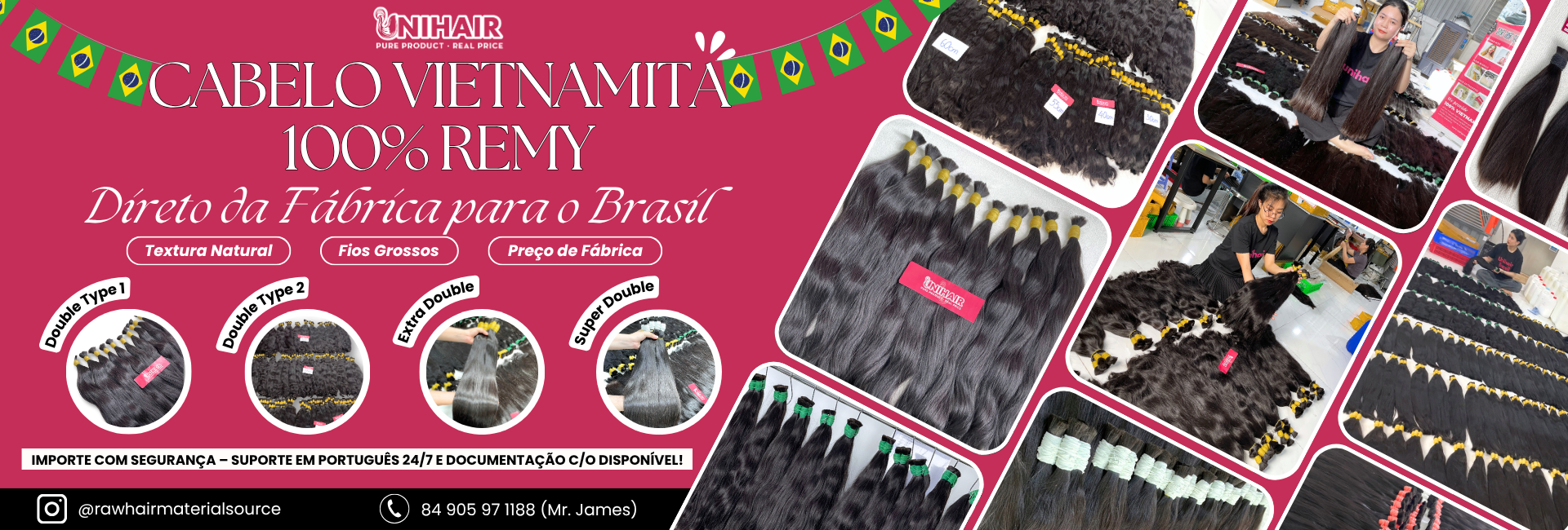 Cabelo Vietnamita 100 Remy 2