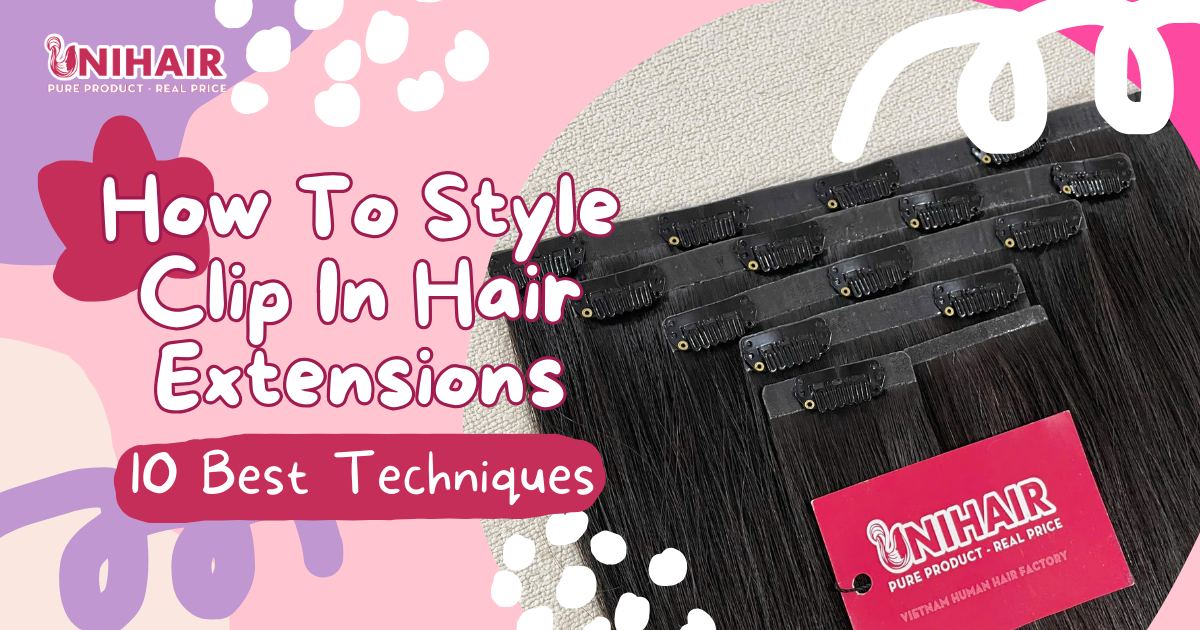 how to style clip in hair extensions
