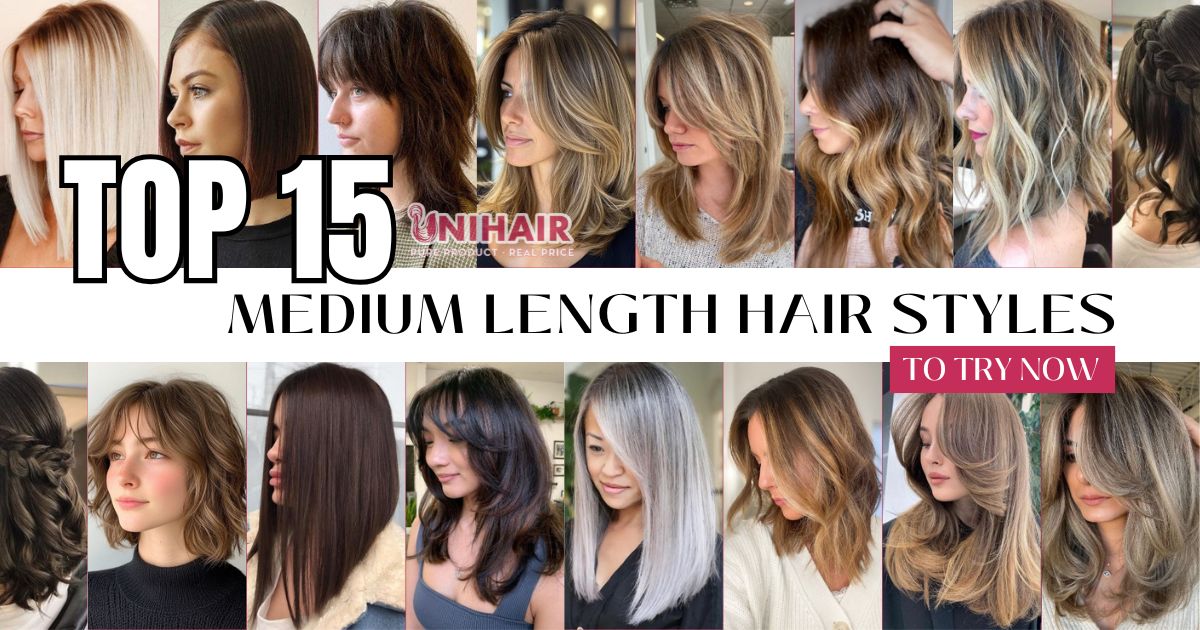 15 Stunning Medium Length Hair Styles To Try Now