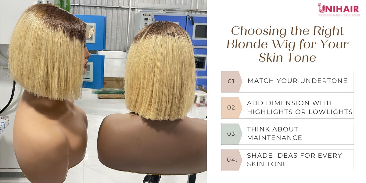 blonde wig human hair