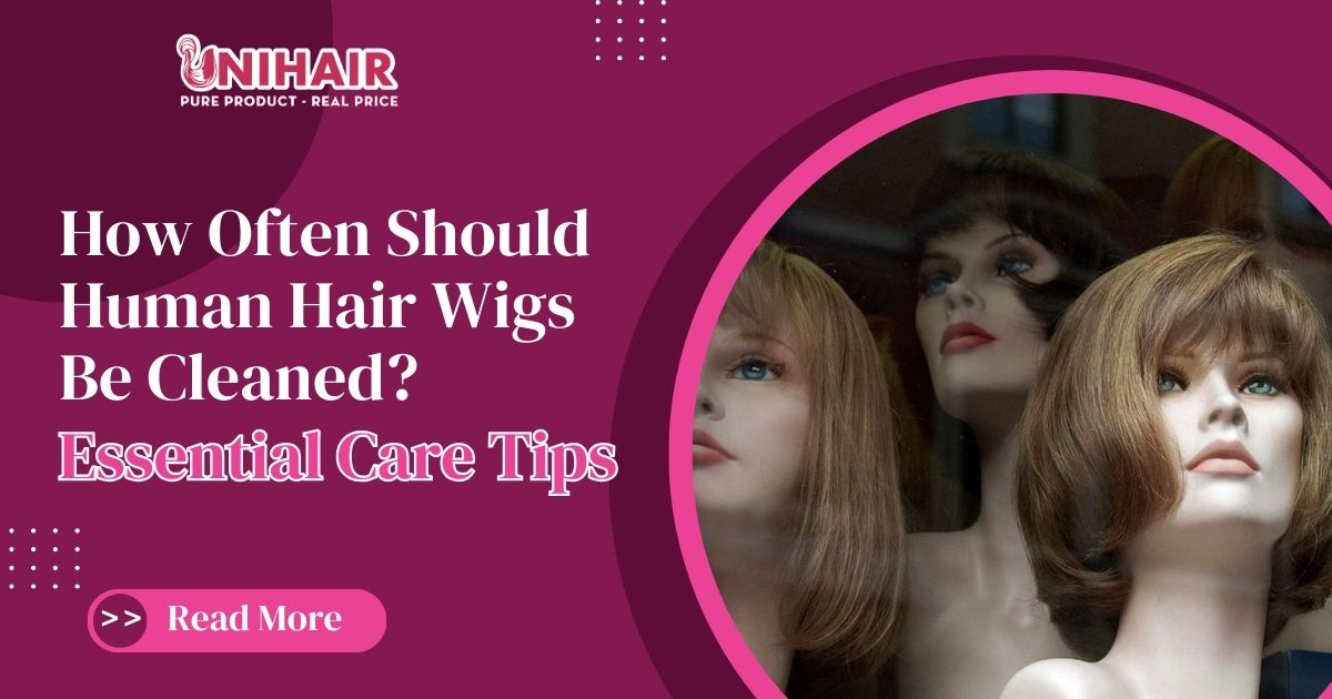 how often should human hair wigs be cleaned
