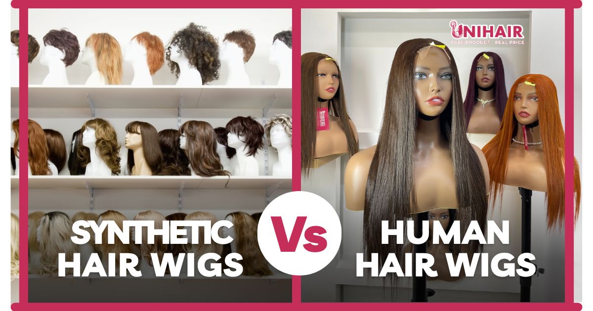 synthetic vs human hair wigs