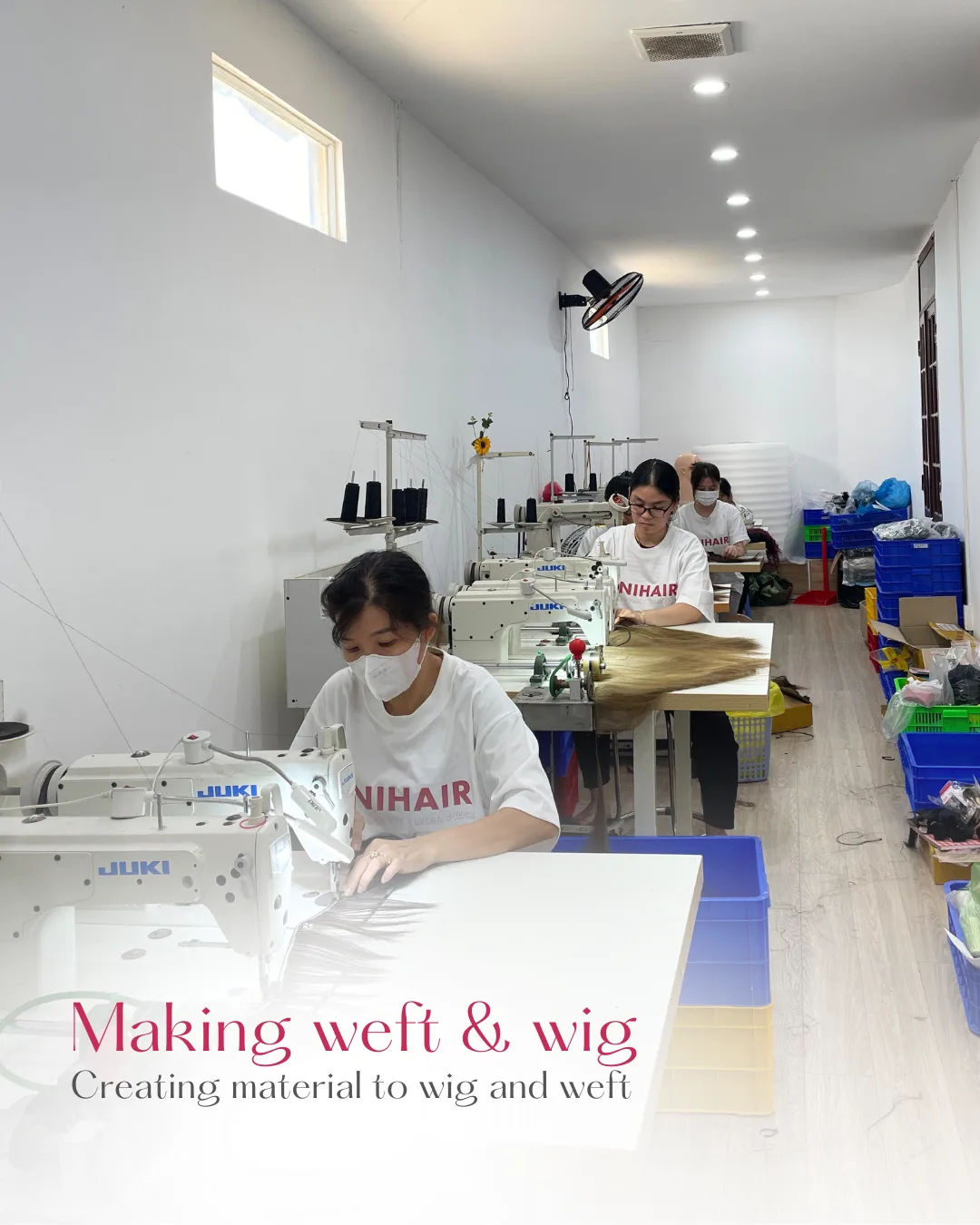 Making weft wigs