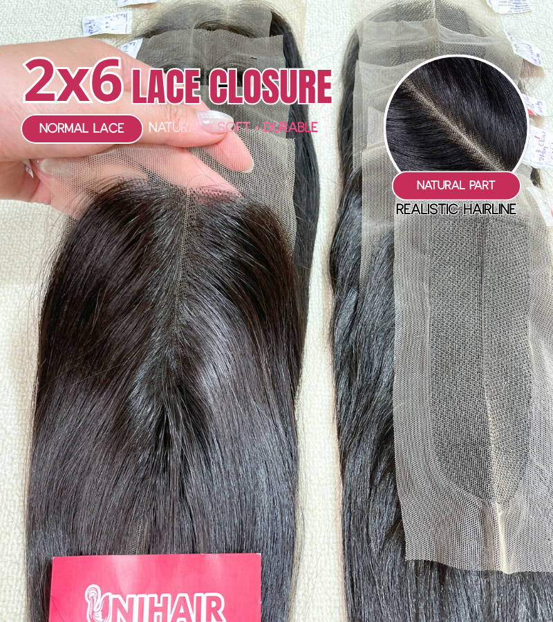 2x6 Lace Closure – Normal Lace | 100% Vietnamese Human Hair