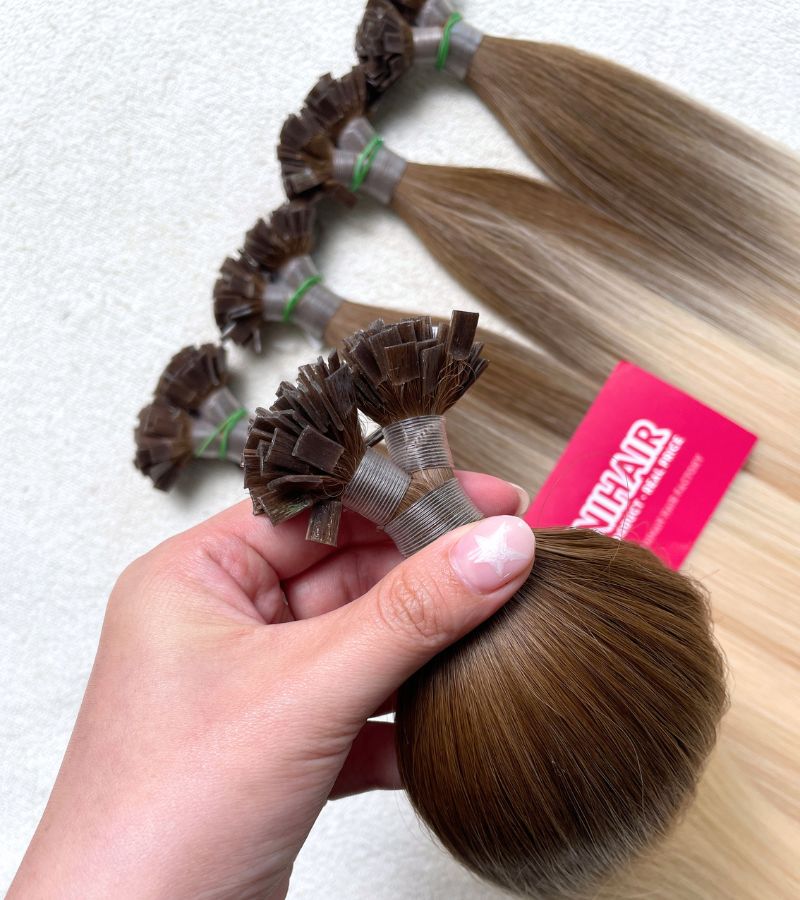 #4/1001 Flat Tip Hair Extensions | Wholesale Vietnamese Human Hair 4 #4/1001 Flat Tip Hair Extensions