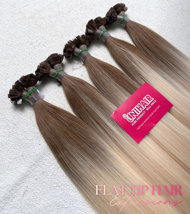 #4/1001 Flat Tip Hair Extensions | Wholesale Vietnamese Human Hair 1 #4/1001 Flat Tip Hair Extensions