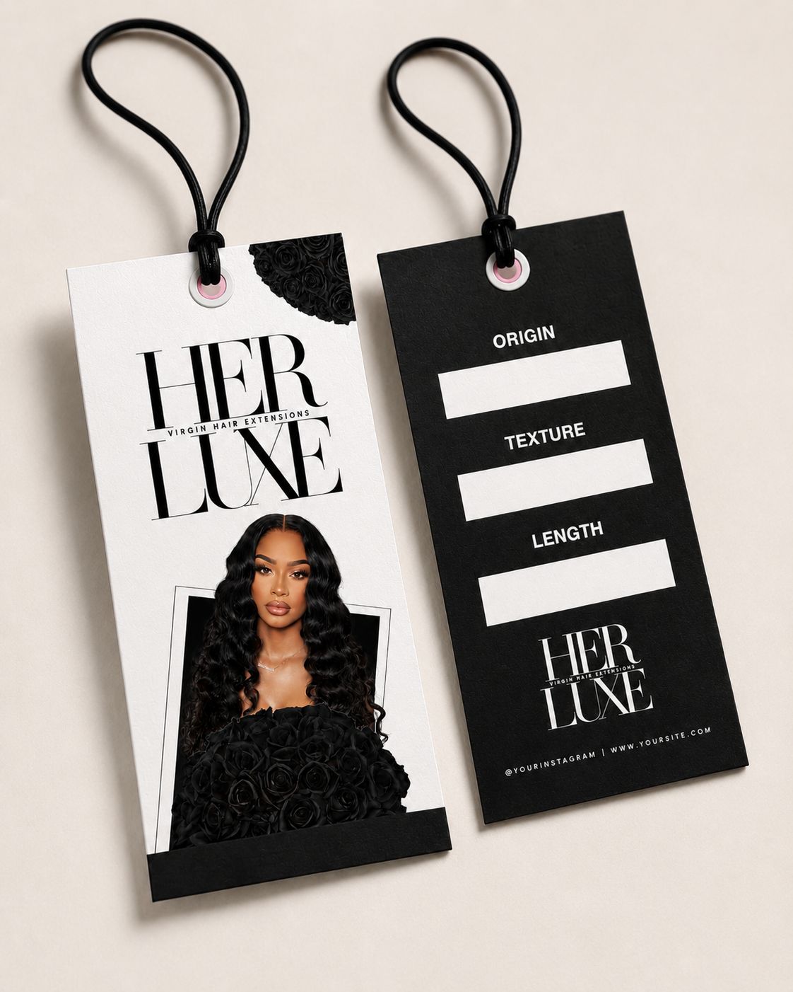 Dropshipping Hair Vendors for Wigs & Extensions | Private Label Packaging 77 Custom tag bundle packaging