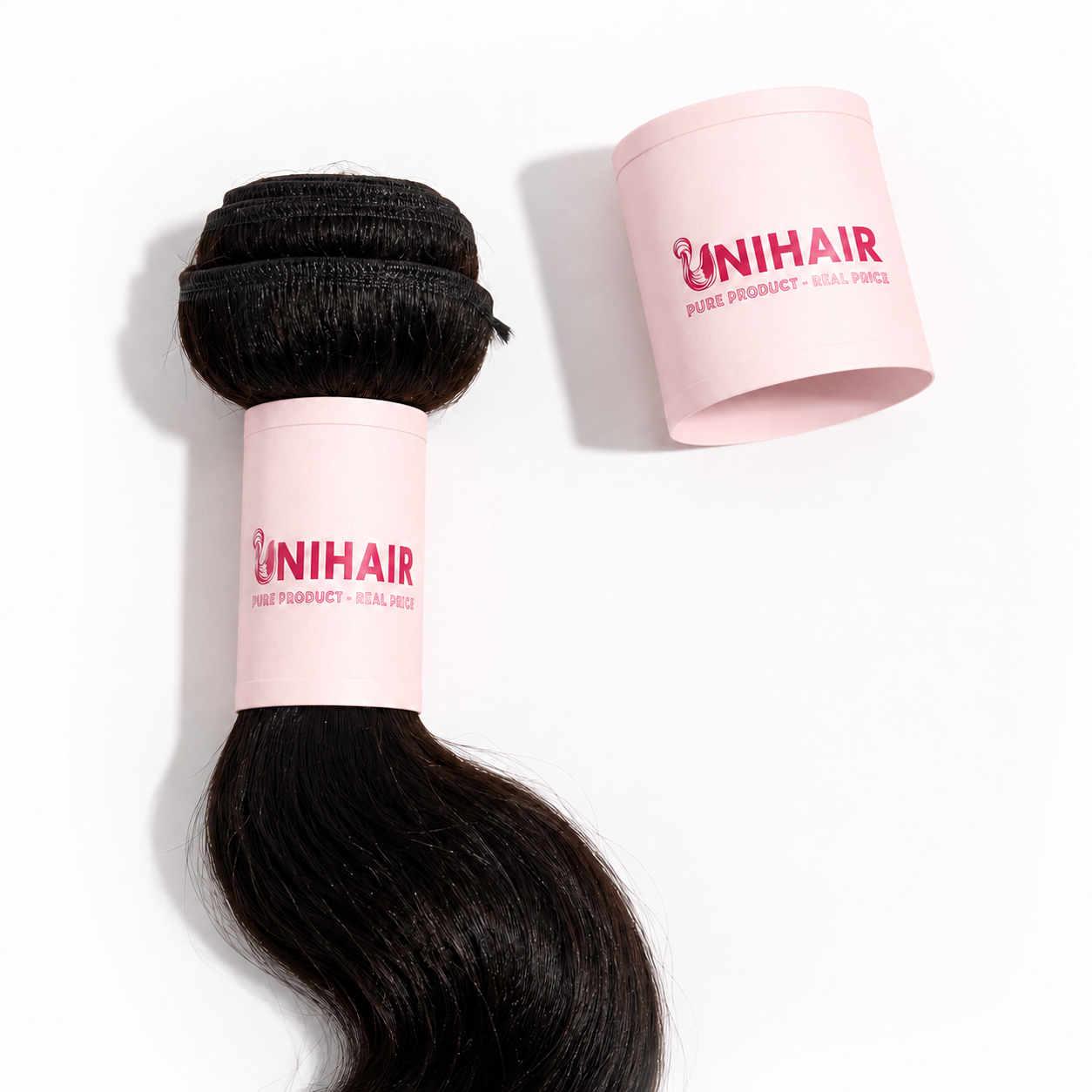 Hair Bundle Wrap Labels With Custom Logo | Unihairvn 1 Hair Bundle Wrap Labels With Custom Logo | Unihairvn